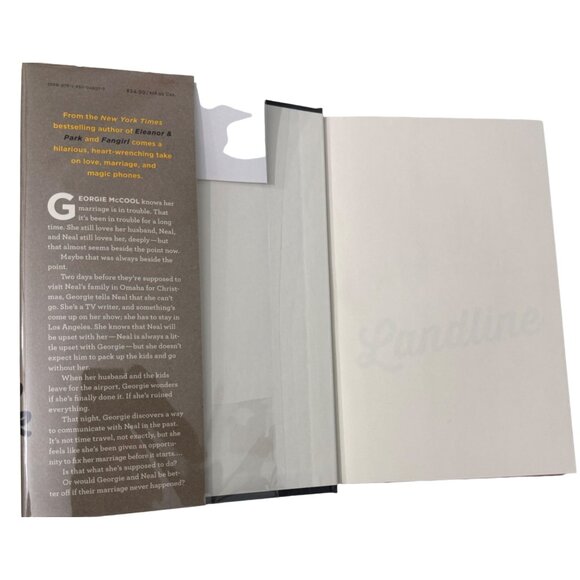 Rainbow Rowell Landline Hardcover Signed 1st Ed 2014 Hardcover DJ Humor - Picture 4 of 14